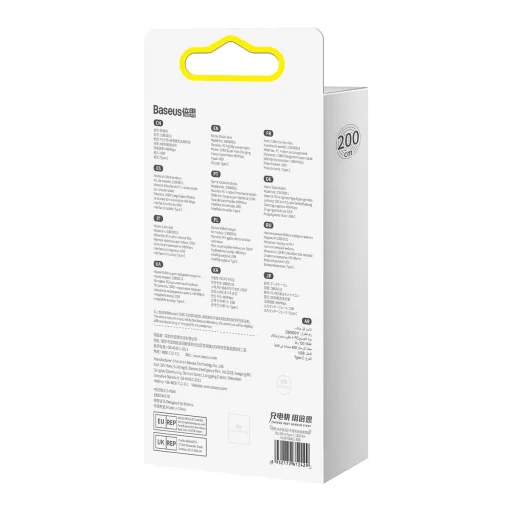 Baseus MVP 2 90 fokban döntött USB - USB Type-C kábel 2m 100W fekete-kék - 6