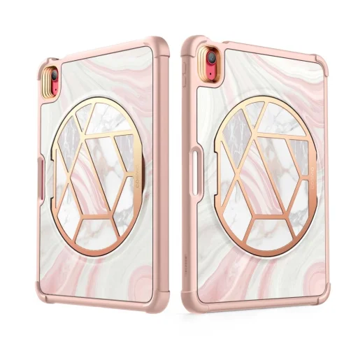iPad 10.9 2022 Supcase Cosmo márványmintás tok rózsaszín - 9