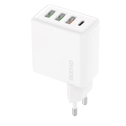 Dudao gyorstöltő 3x USB / 1x USB Type C 20W, PD, QC 3.0 fehér (A5H) - 1