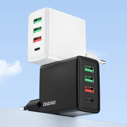 Dudao gyorstöltő 3x USB / 1x USB Type C 20W, PD, QC 3.0 fehér (A5H) - 2