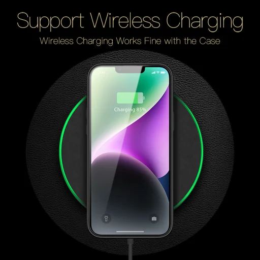 iPhone 14 Plus Dux Ducis Yolo TPU és PU bőr tok fekete - 13