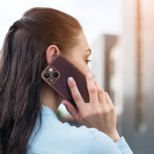 iPhone 14 Plus Dux Ducis Yolo TPU és PU bőr tok lila - 13