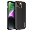 iPhone 14 Plus Dux Ducis Yolo TPU és PU bőr tok fekete thumbnail