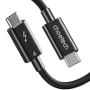 Choetech USB-C - USB-C Thunderbolt 4 kábel 0.8m fekete (A3010) thumbnail