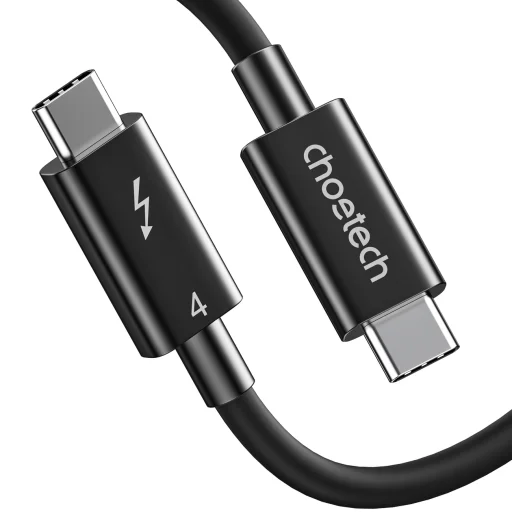 Choetech USB-C - USB-C Thunderbolt 4 kábel 0.8m fekete (A3010) - 1