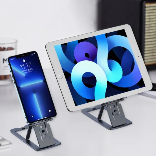 Choetech összecsukható állvány okostelefonhoz/táblagéphez szürke (H064) - 6