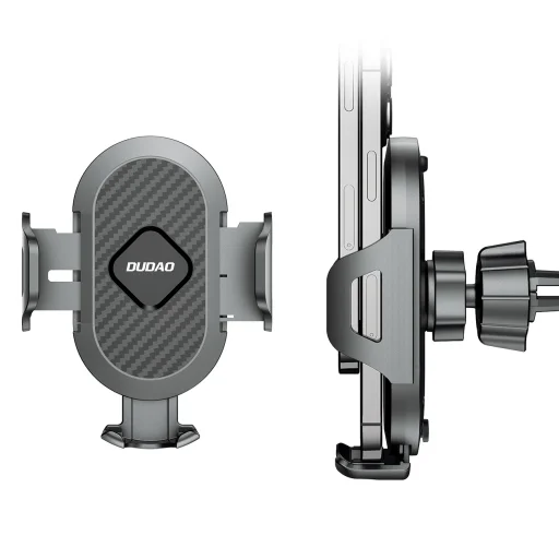 Dudao F2C 360 fokos szögben elforgatható telefontartó szellőzőrácshoz fekete - 9