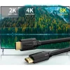 Choetech XHH-TP20 HDMI 2.1 kábel (8K 60Hz 48Gbps / 4K 144Hz / 2K 165Hz) 3D Dynamic HDR 2m fekete thumbnail
