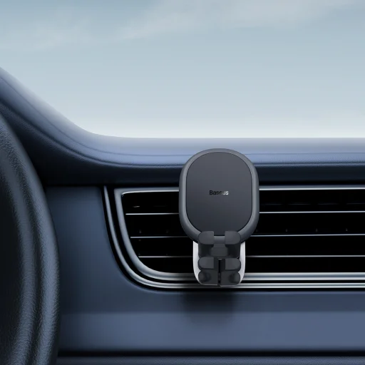 Baseus Stable Series autós telefontartó szellőzőrácsra fekete (SUWX020001) - 7