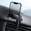 Baseus Steel Cannon Pro napelemes automata autós telefontartó műszerfalra fekete (SUGP010001) - 23
