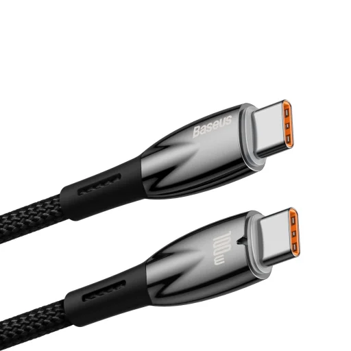 Baseus Glimmer kábel gyorstöltéssel USB-C 480Mb/s PD 100W 2m fekete - 20