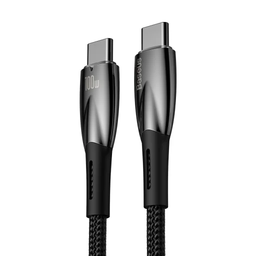 Baseus Glimmer kábel gyorstöltéssel USB-C 480Mb/s PD 100W 2m fekete - 23