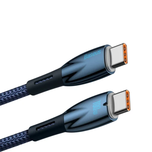 Baseus Glimmer kábel gyorstöltéssel USB-C 480Mb/s PD 100W 2m kék - 22