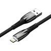Baseus Glimmer kábel gyorstöltéssel USB-C - Lightning 480Mb/s 2,4A 2m fekete thumbnail