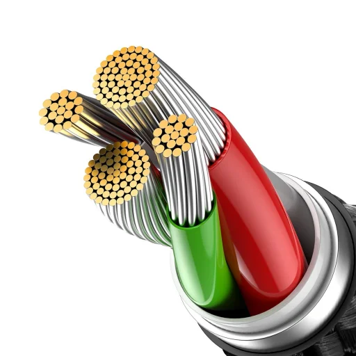 Baseus Glimmer kábel gyorstöltéssel USB-C - Lightning 480Mb/s 2,4A 2m fekete - 8