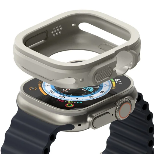 Apple Watch Ultra 49mm Ringke Air Sports gél TPU tok szürke - 1