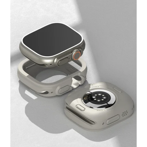 Apple Watch Ultra 49mm Ringke Air Sports gél TPU tok szürke - 6