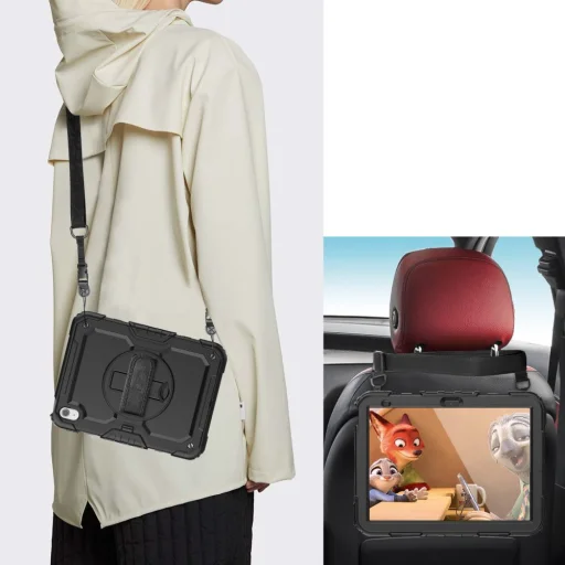 iPad 10.9 2022 / iPad 11 2025 Tech-Protect Solid360 tok fekete - 9