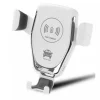 Autós telefontartó vezeték nélküli (QI) töltéssel 10W fehér thumbnail