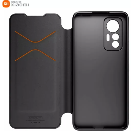 Xiaomi 12 Lite 5G Book Case fliptok fekete gyári - 2