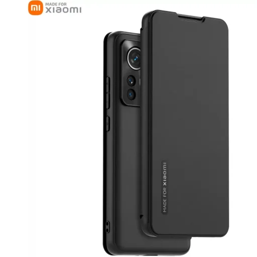 Xiaomi 12 Lite 5G Book Case fliptok fekete gyári - 3