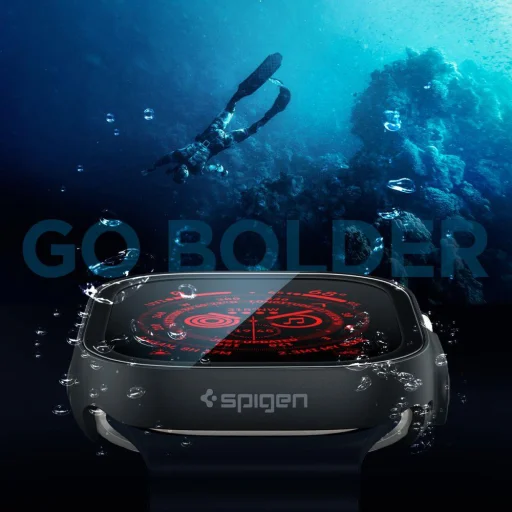 Apple Watch Ultra (49mm) Spigen Thin Fit 360 tok fekete - 6