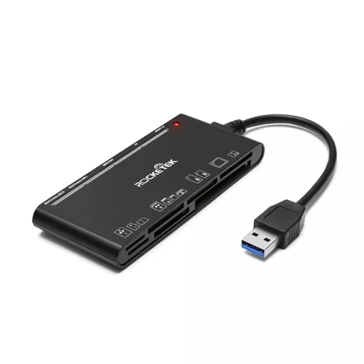 ROCKETEK 7 az 1-ben USB 3.0 kártyaolvasó CF/2x SD/microSD/XD/MS/M2 (RT-CR7) - 1