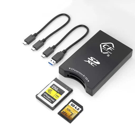 ROCKETEK CFexpress Type-B/SD USB 3.2 Gen 2 UHS-II kártyaolvasó (CR341) - 1