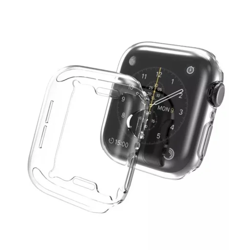 Apple Watch 45mm Soft Clear átlátszó TPU tok - 5