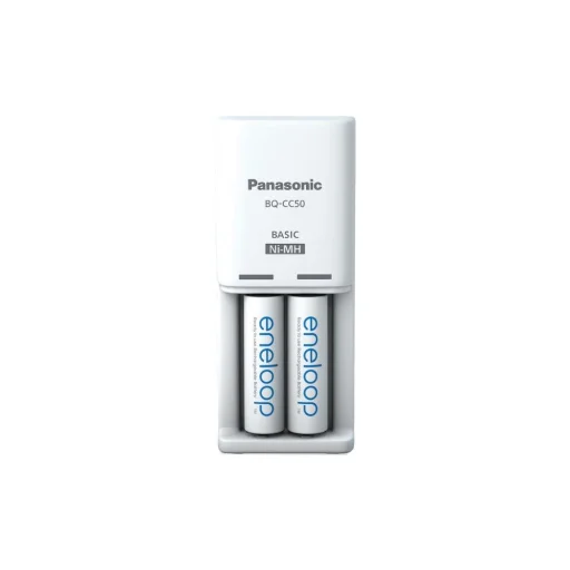 Panasonic Compact töltő + 2x AA Eneloop tölthető akkumulátor 2000 mAh - 1