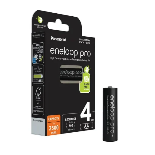 Panasonic Eneloop Pro AA 2500mAh akkumulátor - 4 db - 1