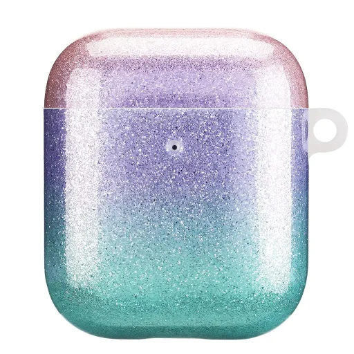 AirPods 1/2 színátmenetes glitter tok Alphajack (AC49) - 1