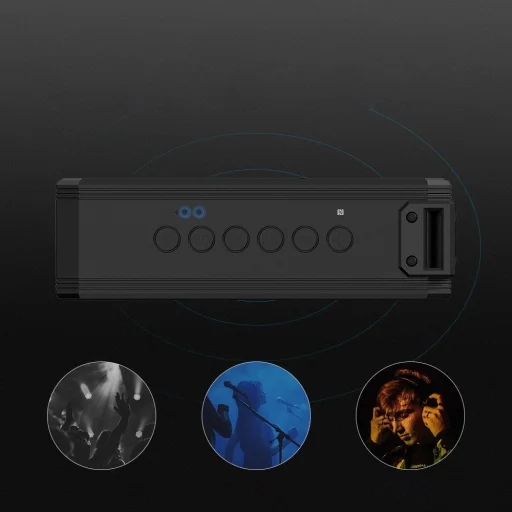 Tronsmart Element Force + 40 W Bluetooth 5.0 NFC hangszóró fekete - 8