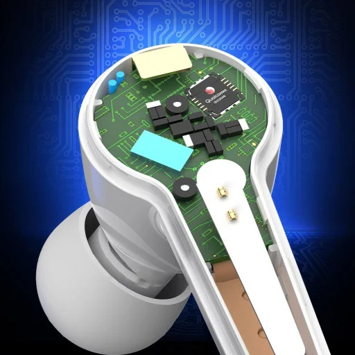 Tronsmart Apollo Air TWS Bluetooth 5.2 vezeték nélküli fülhallgató vízálló fehér - 6