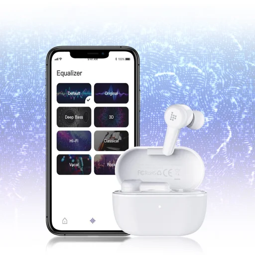 Tronsmart Apollo Air TWS Bluetooth 5.2 vezeték nélküli fülhallgató vízálló fehér - 8