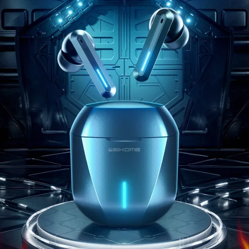 WK Design Bluetooth fülhallgató TWS vízálló IPX4 szürke - 8