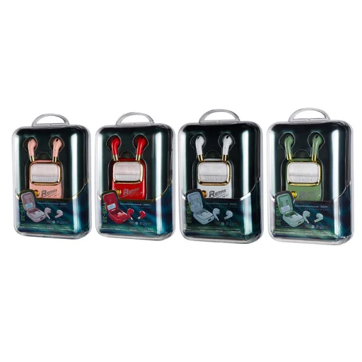 Remax Yosee Series vezeték nélküli bluetooth 5.0 TWS fülhallgató 450mAh piros - 2