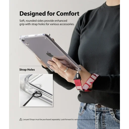 iPad Mini 6 2021 Ringke Fusion PC és TPU tok átlátszó-fekete - 7