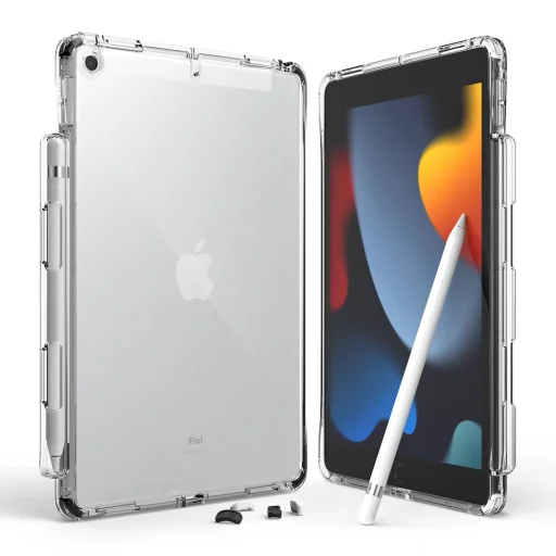 iPad 10.2'' 2021/2020/2019 Ringke Fusion PC és TPU tok átlátszó-fekete - 1