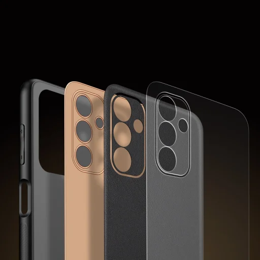 Samsung Galaxy A13 5G Dux Ducis Yolo TPU és PU bőr tok fekete - 12