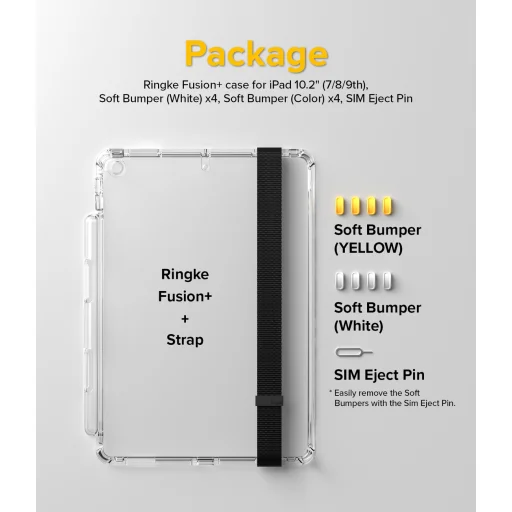 iPad 10.2'' 2021/2020/2019 Ringke Fusion PC és TPU tok átlátszó - 10