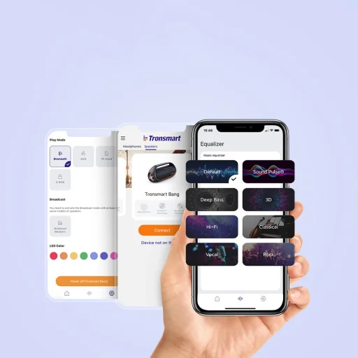Tronsmart Bang vízálló Bluetooth vezeték nélküli hangszóró, 60 W Powerbank funkcióval, fekete - 10