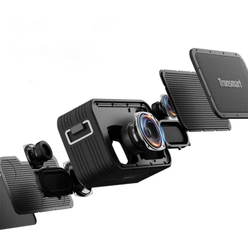 Tronsmart Force Max vezeték nélküli Bluetooth hangszóró 80W Powerbank funkcióval fekete - 14