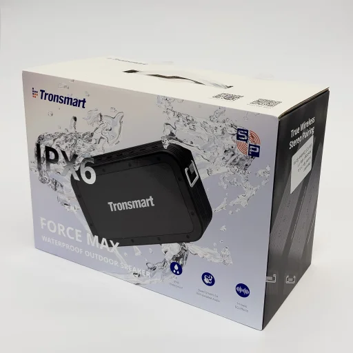 Tronsmart Force Max vezeték nélküli Bluetooth hangszóró 80W Powerbank funkcióval fekete - 6