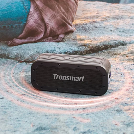Tronsmart Force X 60W vízálló vezeték nélküli Bluetooth hangszóró Powerbank funkcióval fekete - 3