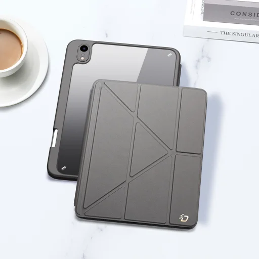 iPad Air 4/5 Dux Ducis Magi tok Apple Pencil tárolóval szürke - 5