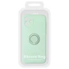 iPhone 14 Vennus szilikon tok hátlapi gyűrűvel menta - 6