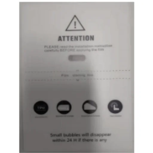 50DB MATT Fólia TPU kijelzővédő telefonhoz 2xPlusz, 140um, 4 réteg, 180x120mm (DZ-A2002) vágógépekhez - 1