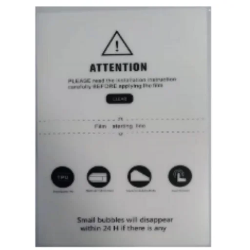 50DB HD Clear Fólia TPU kijelzővédő Tablethez 2xPlusz, 140um, 4 réteg, 300x200mm (DZ-A2001) vágógépekhez - 1