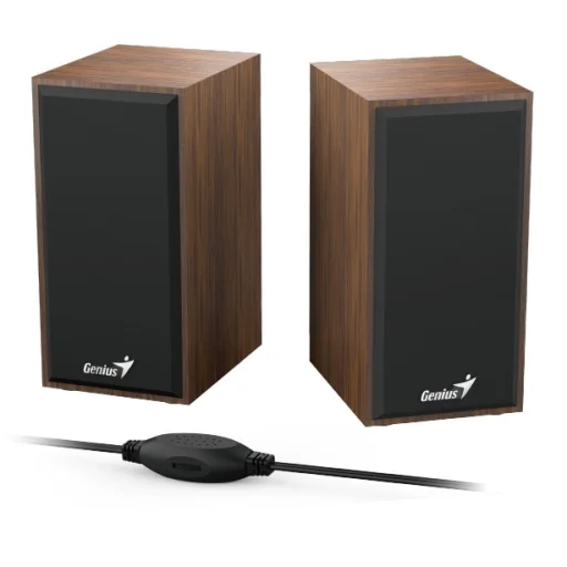 GENIUS 2.0 Hangszóró SP-HF180 3.5mm Jack + USB 6W Wood - 4